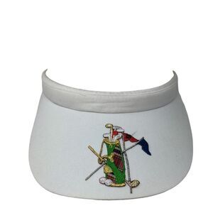Golf & Tennis Headwear Clip On Sun Visor Hat White One Size Golf Club Patch